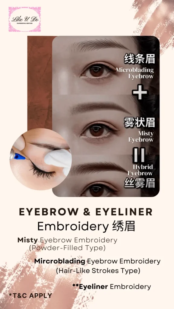 Likeudo Eyeliner & Eyebrow Embroidery